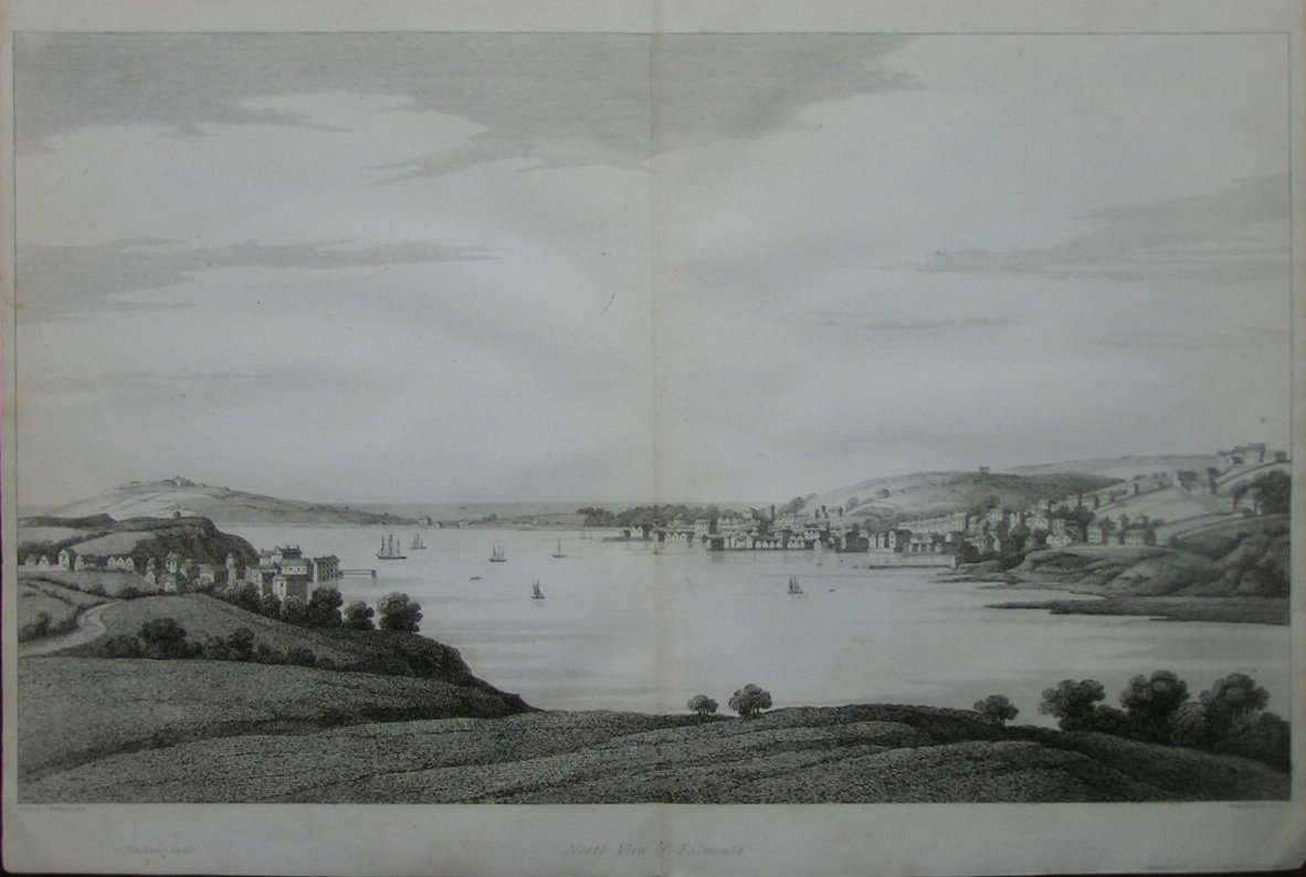 Print - North View of Falmouth. - Byrne